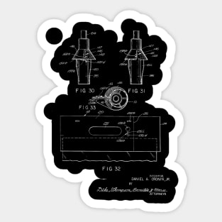 Urinary Drainage System Vintage Patent Hand Drawing Sticker